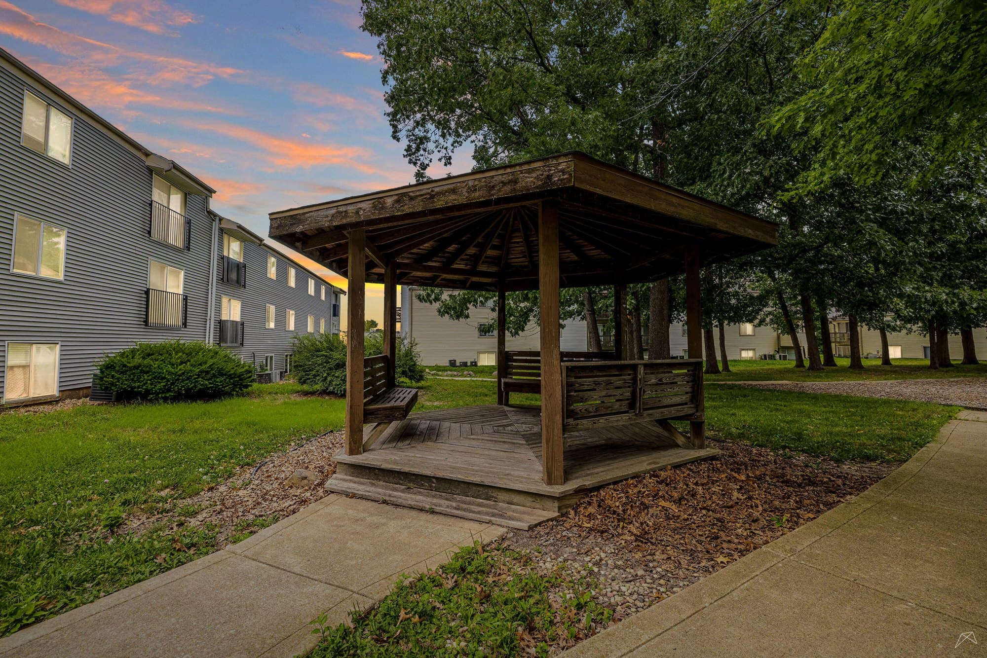 The gazebo and grounds